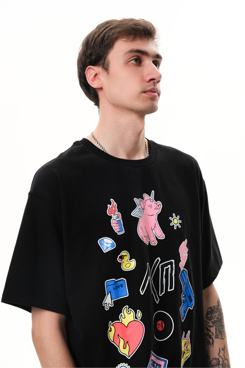 Футболка «Скетч 2.0» черная 10097