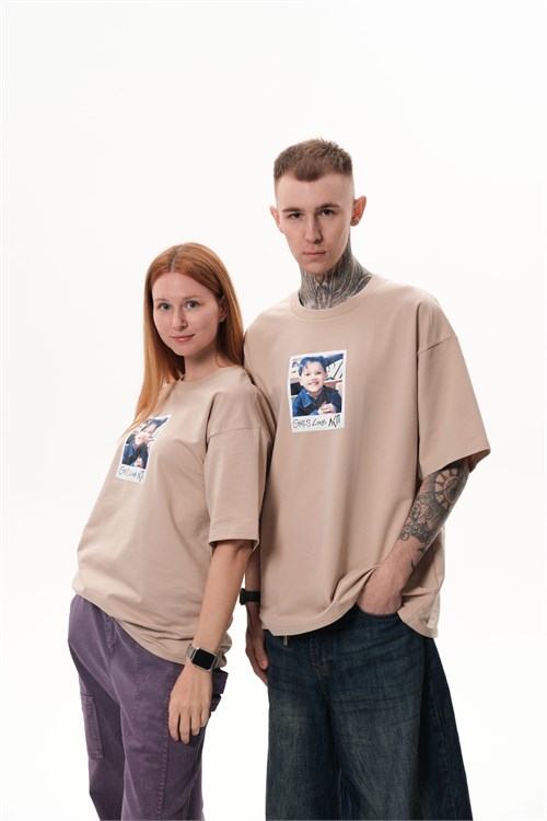 Футболка «Олег» бежевая 10114