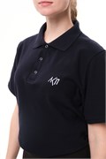 Поло «Лого вышивка» темно-синее 00284